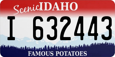 ID license plate I632443