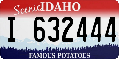 ID license plate I632444