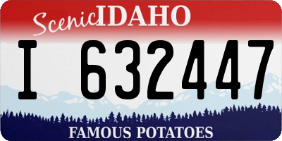 ID license plate I632447