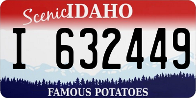 ID license plate I632449