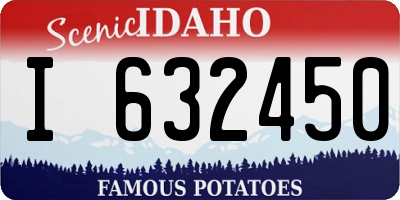 ID license plate I632450