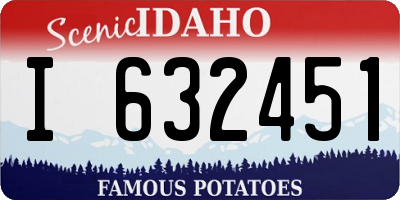 ID license plate I632451