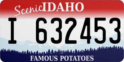 ID license plate I632453