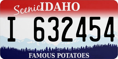 ID license plate I632454