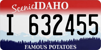 ID license plate I632455