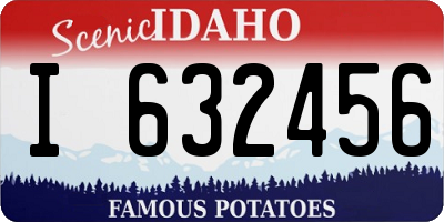 ID license plate I632456