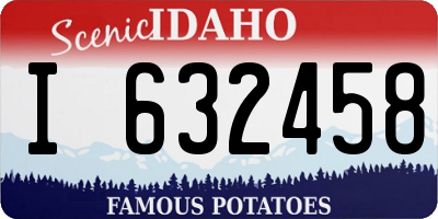 ID license plate I632458