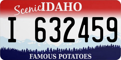 ID license plate I632459