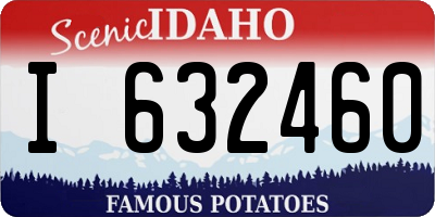 ID license plate I632460