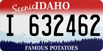 ID license plate I632462