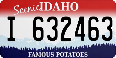 ID license plate I632463