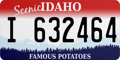 ID license plate I632464