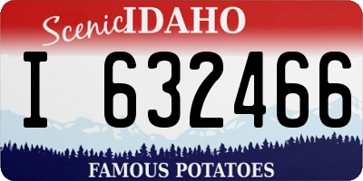 ID license plate I632466