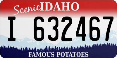 ID license plate I632467
