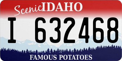 ID license plate I632468