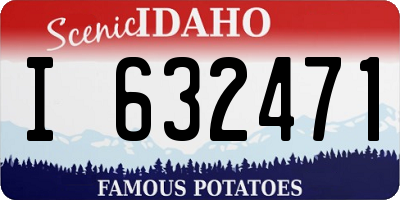 ID license plate I632471