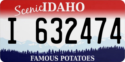 ID license plate I632474