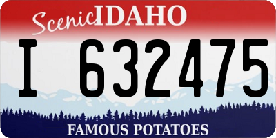 ID license plate I632475