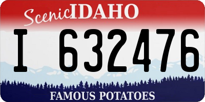 ID license plate I632476