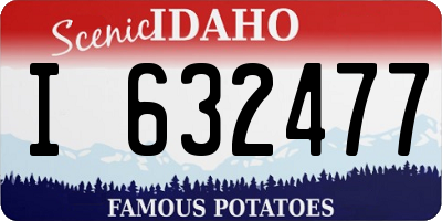ID license plate I632477