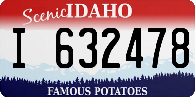 ID license plate I632478