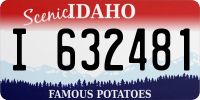 ID license plate I632481
