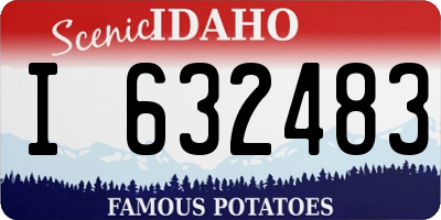 ID license plate I632483