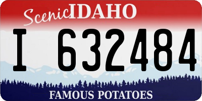 ID license plate I632484