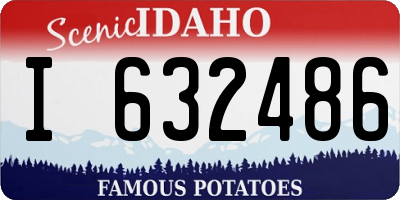 ID license plate I632486