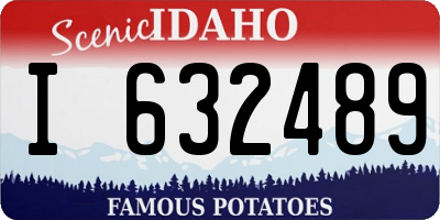 ID license plate I632489