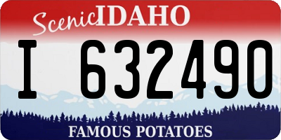 ID license plate I632490