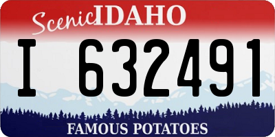ID license plate I632491