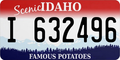 ID license plate I632496