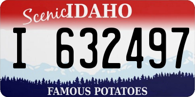 ID license plate I632497
