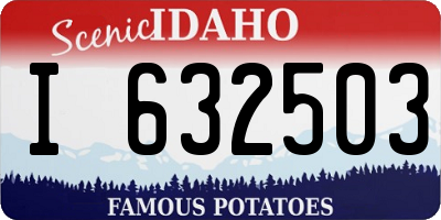 ID license plate I632503
