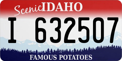 ID license plate I632507