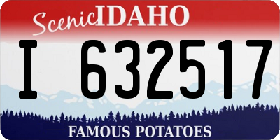ID license plate I632517