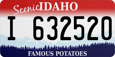 ID license plate I632520