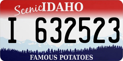 ID license plate I632523