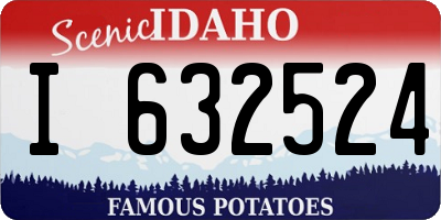 ID license plate I632524