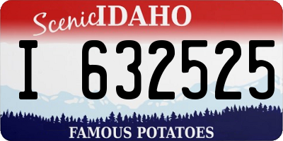 ID license plate I632525