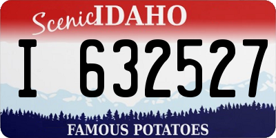 ID license plate I632527