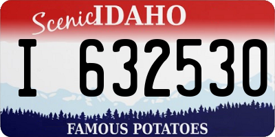 ID license plate I632530