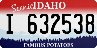 ID license plate I632538