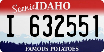 ID license plate I632551