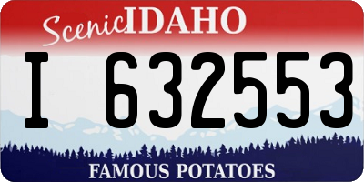 ID license plate I632553