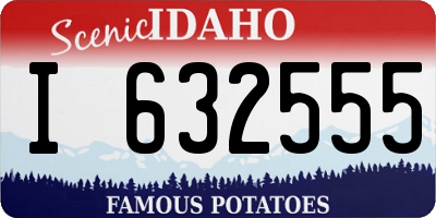ID license plate I632555