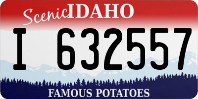 ID license plate I632557