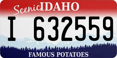 ID license plate I632559