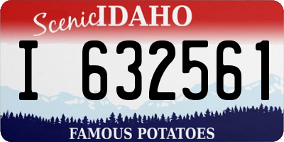 ID license plate I632561